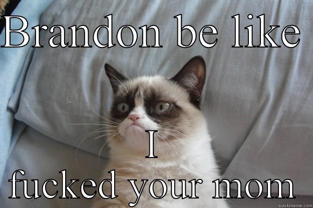 BRANDON BE LIKE  I FUCKED YOUR MOM Grumpy Cat