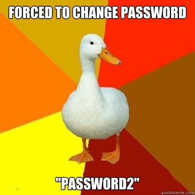 forced to change password 