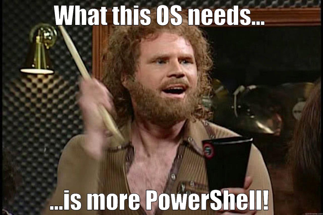 More PowerShell - WHAT THIS OS NEEDS... ...IS MORE POWERSHELL! Misc