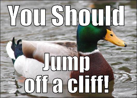 YOU SHOULD JUMP OFF A CLIFF! Actual Advice Mallard