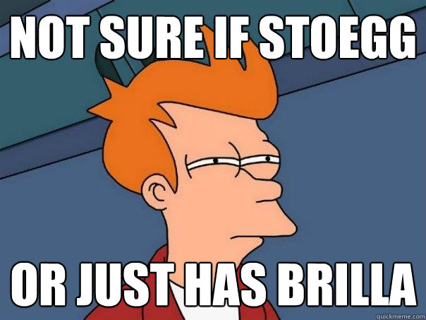 not sure if stoegg or just has brilla  Futurama Fry