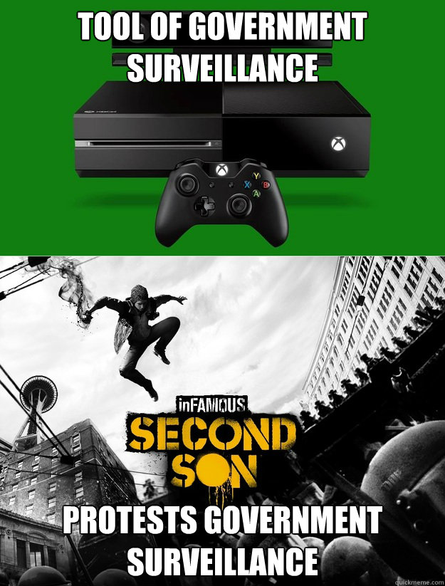 Tool of Government Surveillance Protests Government Surveillance - Tool of Government Surveillance Protests Government Surveillance  Xbone v Second Son