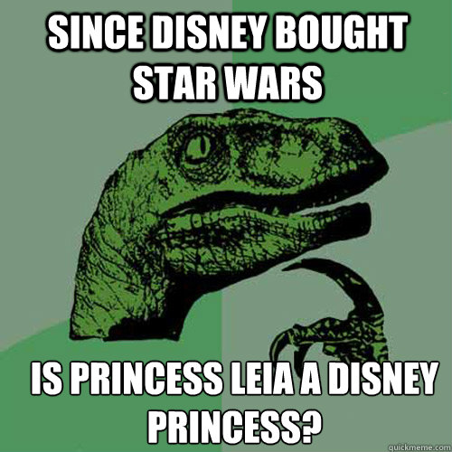 Since Disney bought star wars is princess leia a disney princess? - Since Disney bought star wars is princess leia a disney princess?  Misc