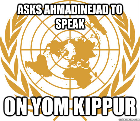 Asks Ahmadinejad to speak On Yom Kippur  