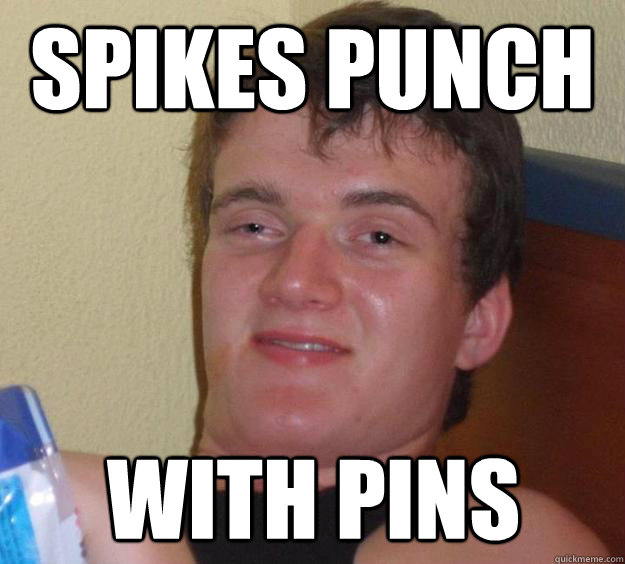 Spikes Punch with Pins - Spikes Punch with Pins  10 Guy