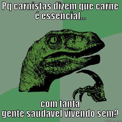 dino vegan 2 - PQ CARNISTAS DIZEM QUE CARNE É ESSENCIAL... COM TANTA GENTE SAUDÁVEL VIVENDO SEM? Philosoraptor