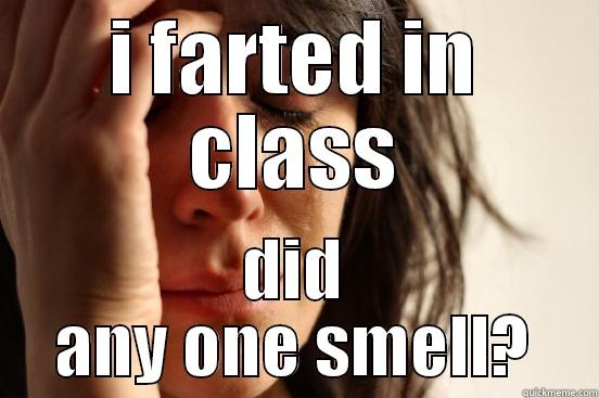 gas problems - I FARTED IN CLASS DID ANY ONE SMELL? First World Problems