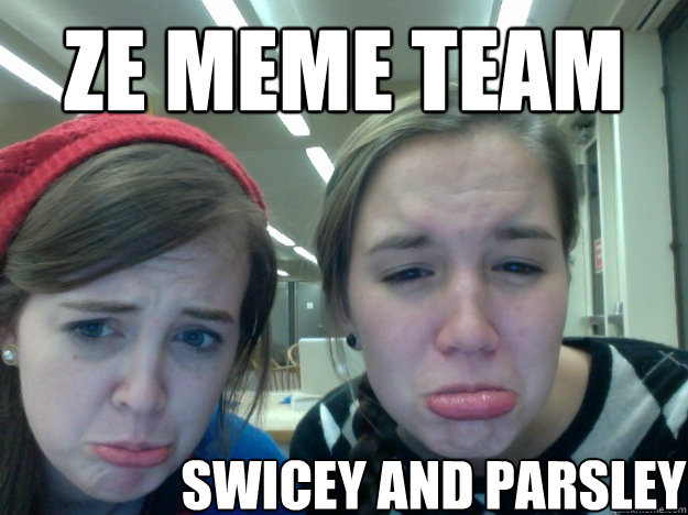 Ze Meme team Swicey and Parsley - Ze Meme team Swicey and Parsley  night owls