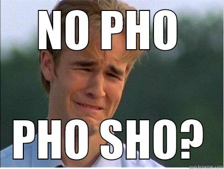 NO PHO - NO PHO PHO SHO? 1990s Problems