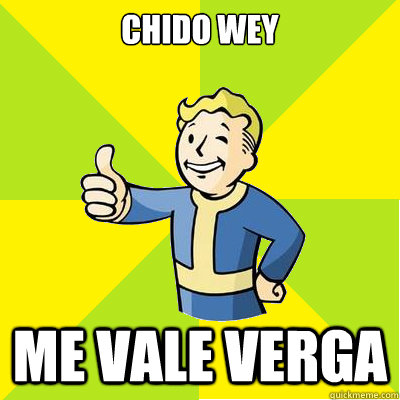 chido wey me vale verga  Fallout new vegas