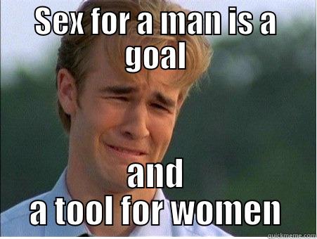 SEX FOR A MAN IS A GOAL AND A TOOL FOR WOMEN 1990s Problems