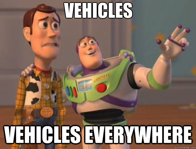 vehicles Vehicles everywhere  Toy Story