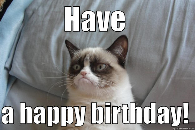 HAVE  A HAPPY BIRTHDAY! Grumpy Cat