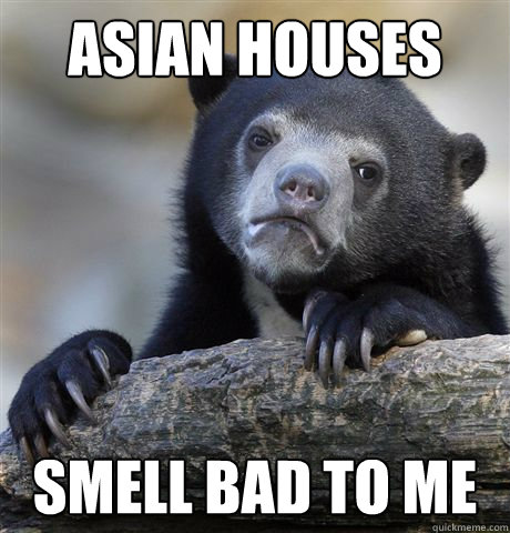 asian houses smell bad to me  Confession Bear