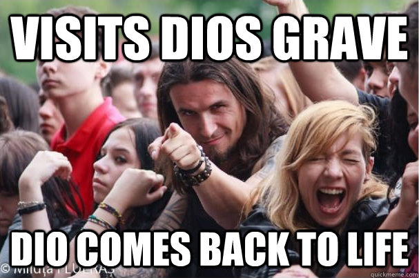 Visits dios grave Dio comes back to life  Ridiculously Photogenic Metalhead