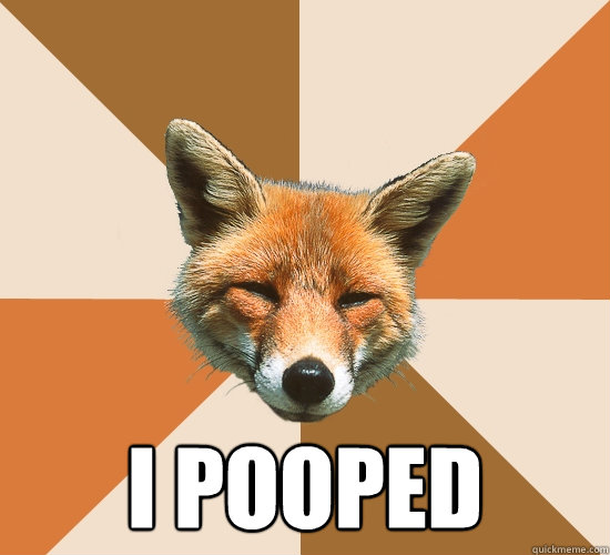 
 I pooped  Condescending Fox