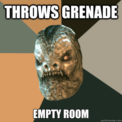 throws grenade empty room - throws grenade empty room  Gears of War A.I.