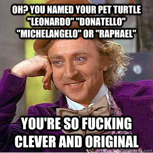 Oh? You named your pet turtle 