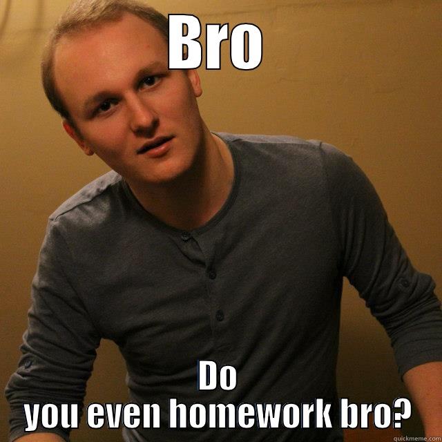 BRO DO YOU EVEN HOMEWORK BRO? Misc