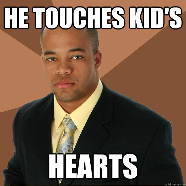 He Touches Kid's Hearts  Successful Black Man