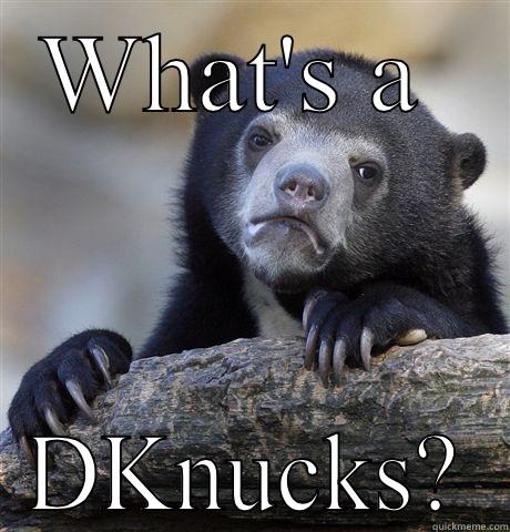 WHAT'S A  DKNUCKS? Confession Bear