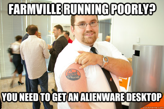 FarmVille running poorly? You need to get an Alienware desktop   GeekSquad Gus