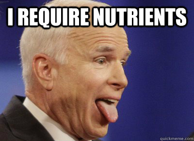 I require nutrients   - I require nutrients    mccain nutrients