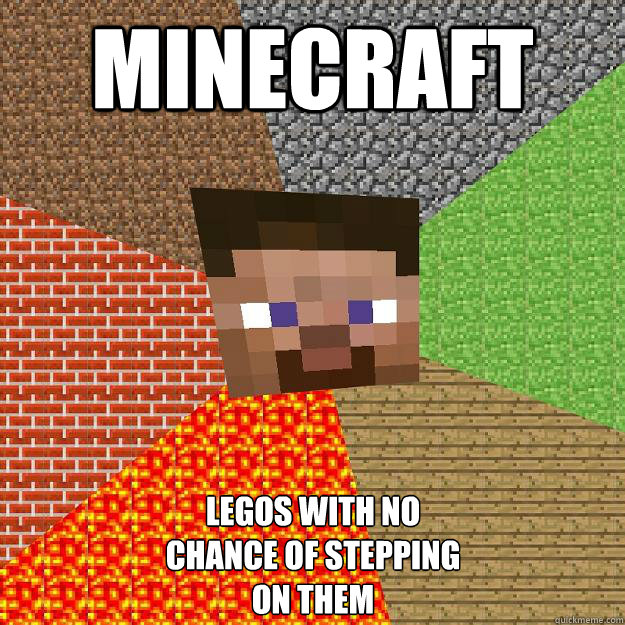 Minecraft Legos with no 
chance of stepping 
on them - Minecraft Legos with no 
chance of stepping 
on them  Minecraft