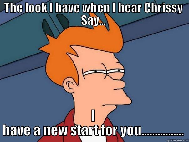 coupon chrissy - THE LOOK I HAVE WHEN I HEAR CHRISSY SAY... I HAVE A NEW START FOR YOU................ Futurama Fry