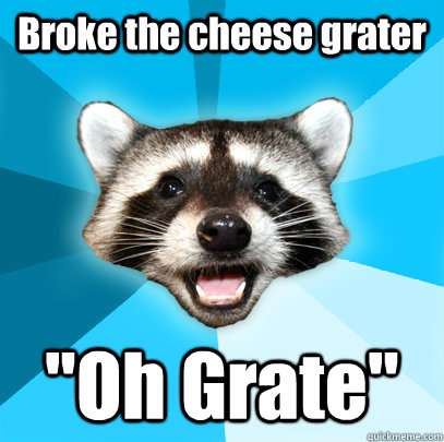 Broke the cheese grater 