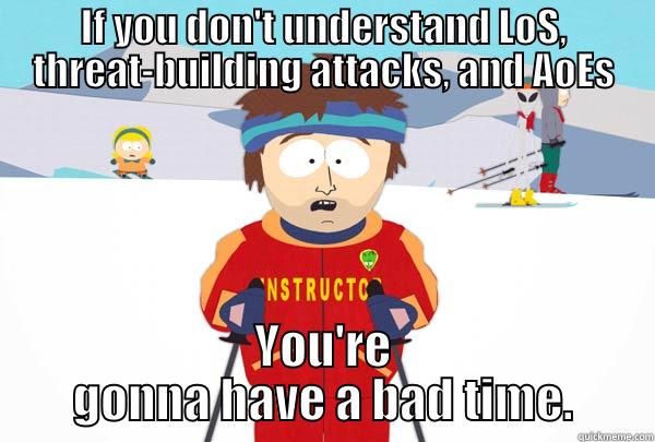 MMO Tanking - IF YOU DON'T UNDERSTAND LOS, THREAT-BUILDING ATTACKS, AND AOES YOU'RE GONNA HAVE A BAD TIME. Super Cool Ski Instructor