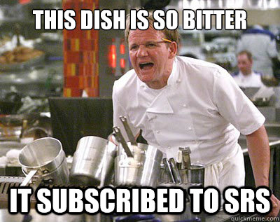 This dish is so bitter it subscribed to srs  Chef Ramsay