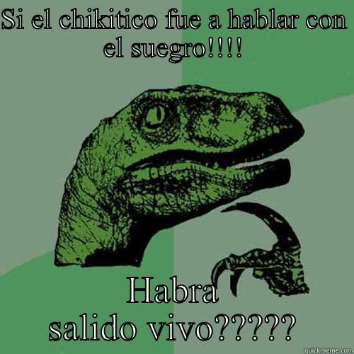 SI EL CHIKITICO FUE A HABLAR CON EL SUEGRO!!!! HABRA SALIDO VIVO????? Philosoraptor