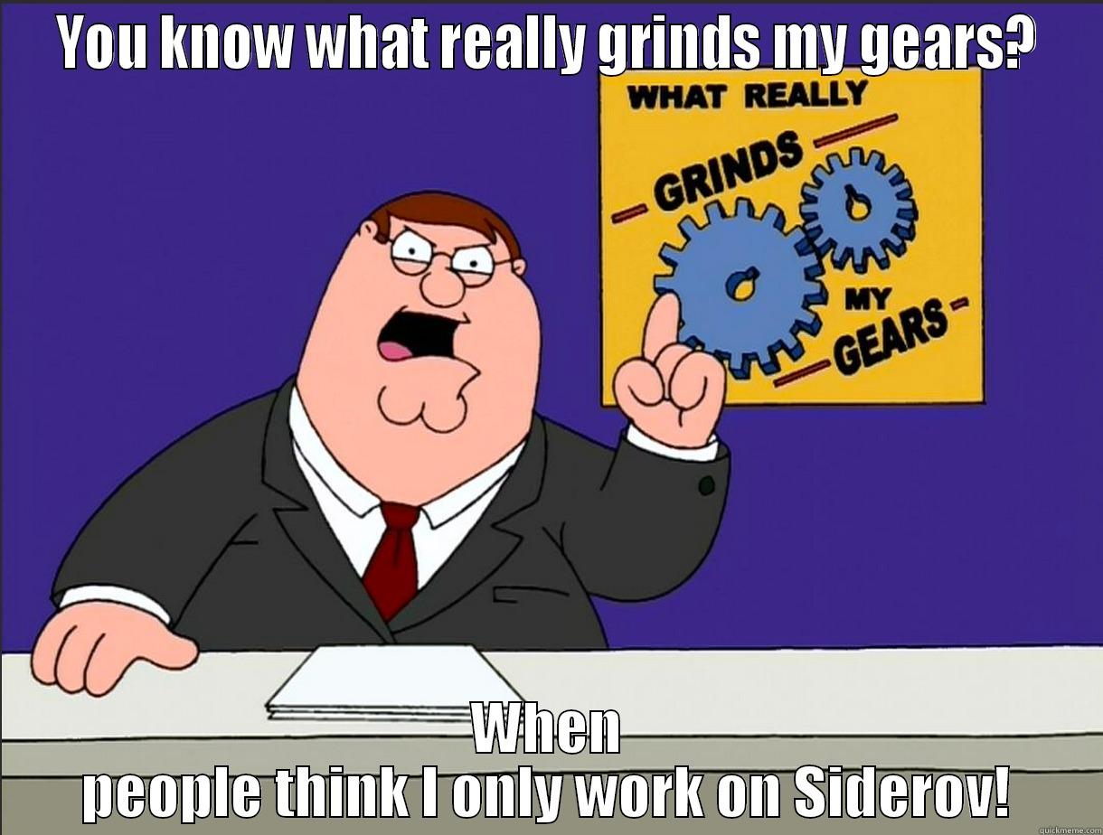 volen pederast - YOU KNOW WHAT REALLY GRINDS MY GEARS? WHEN PEOPLE THINK I ONLY WORK ON SIDEROV! Misc