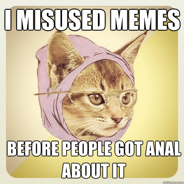 i misused memes before people got anal about it  