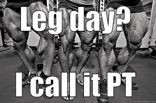 LEG DAY? I CALL IT PT Misc