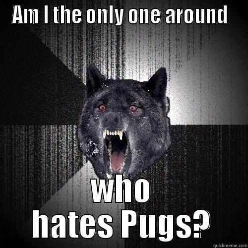 AM I THE ONLY ONE AROUND  WHO HATES PUGS? Insanity Wolf