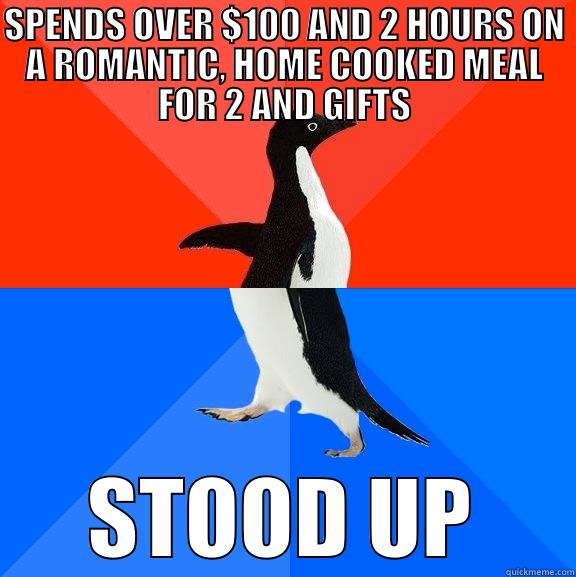 My Life - SPENDS OVER $100 AND 2 HOURS ON A ROMANTIC, HOME COOKED MEAL FOR 2 AND GIFTS STOOD UP Socially Awesome Awkward Penguin