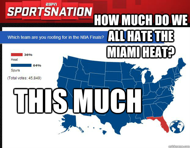 How much do we all hate the Miami Heat? This Much - How much do we all hate the Miami Heat? This Much  Misc