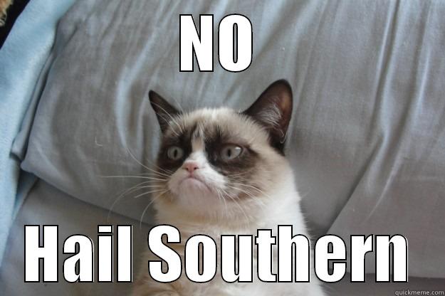 Hail Southern - NO HAIL SOUTHERN Grumpy Cat