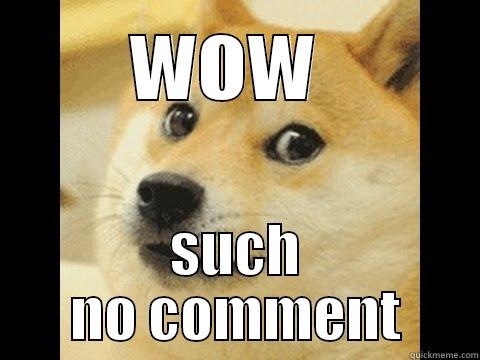 wow doge - WOW  SUCH NO COMMENT Misc