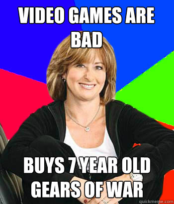 Video Games are bad Buys 7 year old Gears of war - Video Games are bad Buys 7 year old Gears of war  Sheltering Suburban Mom