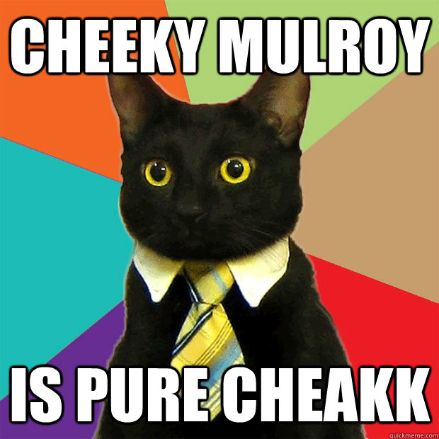 cheeky mulroy is pure cheakk  Business Cat