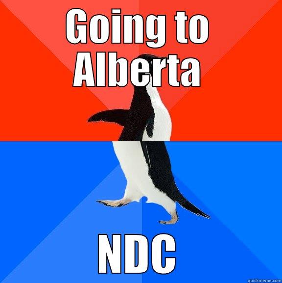 GOING TO ALBERTA NDC Socially Awesome Awkward Penguin