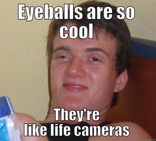 EYEBALLS ARE SO COOL THEY'RE LIKE LIFE CAMERAS 10 Guy