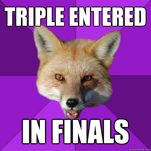 TRIPLE ENTERED IN FINALS  Forensics Fox