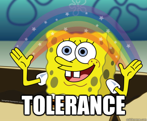  tolerance  -  tolerance   Spongebob rainbow