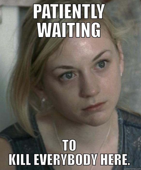 Beth Walking Dead - PATIENTLY WAITING TO KILL EVERYBODY HERE. Misc