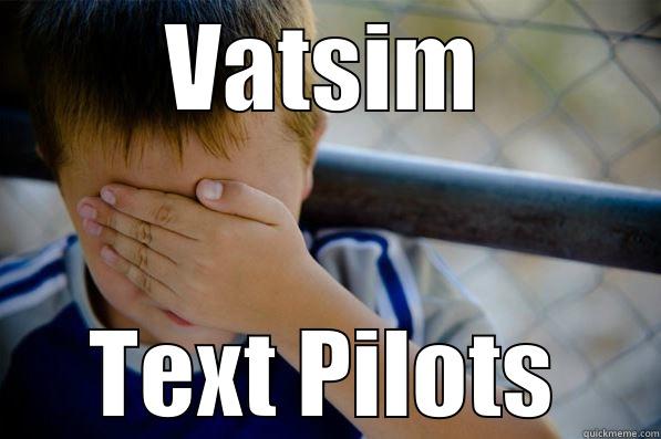 VATSIM TEXT PILOTS Confession kid