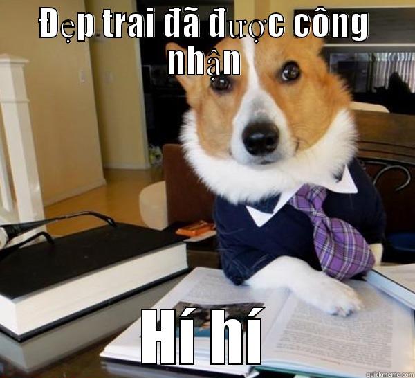 Ep zai không nè - ĐẸP TRAI ĐÃ ĐƯỢC CÔNG NHẬN HÍ HÍ Lawyer Dog